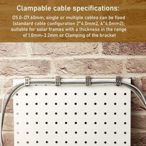 Solar Cable Clips Trailer Frame Wire Clips 10Pcs - Image 4