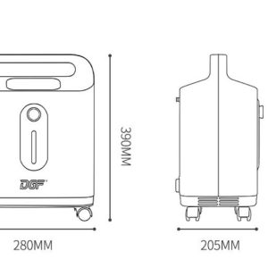 Oxygen Concentrator 1-8 Litres, Home Oxygen Machine, Oxygen Generator with Timer and Flow Control - Image 7