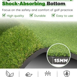 Golf Practice Mat, Training Hitting Mat 4x5 FT - Image 8
