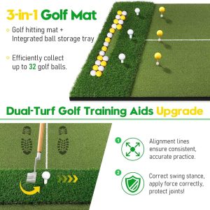 Golf Practice Mat, Training Hitting Mat 4x5 FT - Image 6