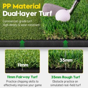 Golf Practice Mat, Training Hitting Mat 4x5 FT - Image 5