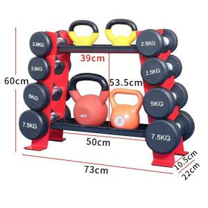 Kettlebell Dumbbell Rack Storage Stand - Image 2