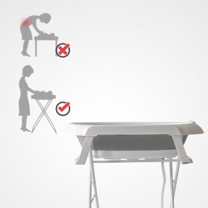 Baby Bathtub with Stand and Bath Support Seat, Indoor Baby Bath Tub Stand Set for Newborn Baby Kids Gray - Image 5
