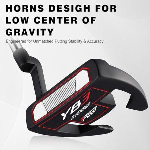 PGM Golf Putter Bull Horn with Aiming Line Practice Clubs - Left Hand / Right Hand - Image 5