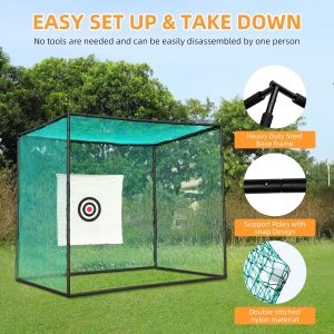 PGM Golf Practice Net, Golf Practice Cage - 3m*3m - Image 5