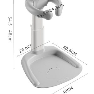 Baby Shower Stand, Adjustable Bath Shower Standing Support - Grey - Image 2