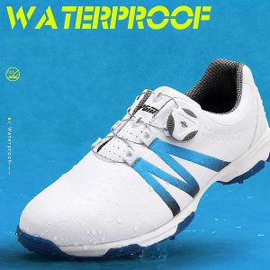 PGM Men's Golf Shoes, Waterproof Non-Slip Golf Shoes with Lace System - Size : 9/10/11 - Image 3