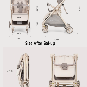 Baby Stroller Pram Travel Stroller A12 - Image 4