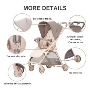 Baby Stroller Pram Travel Stroller A12 - Image 5