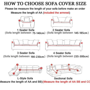 Sofa Couch Cover, Seater Couch Cover For 1/2/3/4 Seater - Image 5