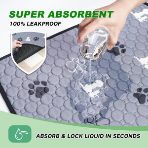 Washable Pee Pads for Dogs, Super Absorbent Reusable Puppy Training Pads - Image 3