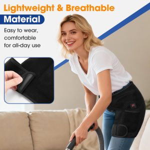 Massage Heating Pad for Buttock, Hip Heated Wrap, Thigh Heating Pad, Hip Heated Brace with 3 Heating & Massage Modes - Image 3