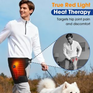 Massage Heating Pad for Buttock, Hip Heated Wrap, Thigh Heating Pad, Hip Heated Brace with 3 Heating & Massage Modes - Image 4