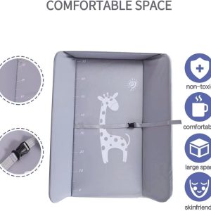 Baby Changing Table with Wheels, Folding Baby Diaper Changing Tables with Storage - Image 4