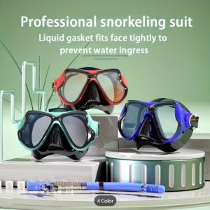 Snorkel Goggles Diving Goggles HD Swimming Goggles with Breathing Tube for Adults - Image 6