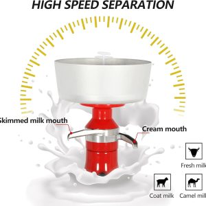 Electric Milk Cream Separator Centrifugal Butter separator 12L - Image 6