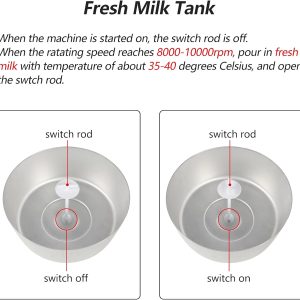Electric Milk Cream Separator Centrifugal Butter separator 12L - Image 5