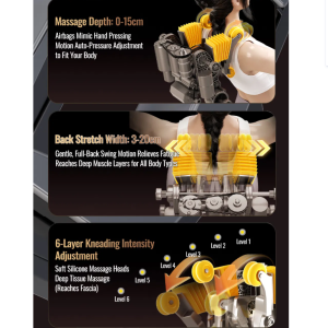 4D Massage Chair Full Body, Triple-Zone Heating Massage Chair, SL Rail Massage Chair L25Max - Image 6