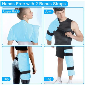 Full Back Ice Pack Wrap, Large Gel Packs for Injuries Reusable - Image 4