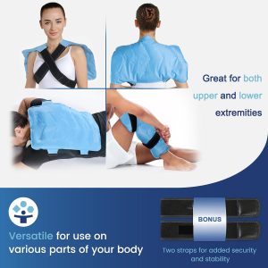 Full Back Ice Pack Wrap, Large Gel Packs for Injuries Reusable - Image 3