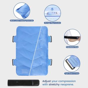 Full Back Ice Pack Wrap, Large Gel Packs for Injuries Reusable - Image 5
