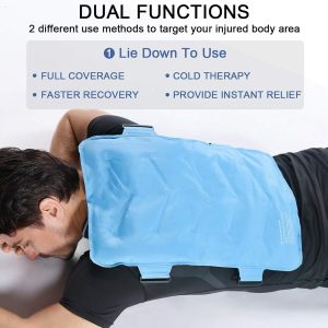 Full Back Ice Pack Wrap, Large Gel Packs for Injuries Reusable - Image 7