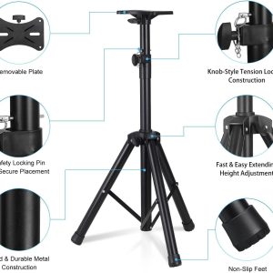 Speaker Stand Adjustable Height 70-140cm - Image 4