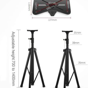 Speaker Stand Adjustable Height 70-140cm - Image 3