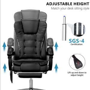 PU Leather Ergonomic Office Chair, Executive Office Chair, Computer Home Office Gaming Chair - Image 6