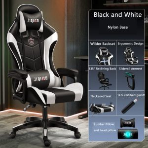 Ergonomic Gaming Chair, Comfortable Swivel Computer Chair, Adjustable Gamer Chair, Desk Chair - Image 5
