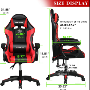 Ergonomic Gaming Chair, Comfortable Swivel Computer Chair, Adjustable Gamer Chair, Desk Chair - Image 8