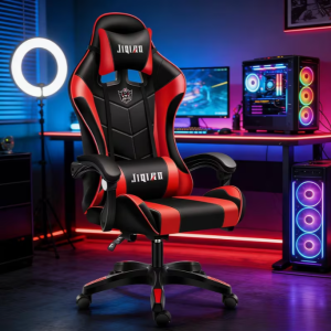 Ergonomic Gaming Chair, Comfortable Swivel Computer Chair, Adjustable Gamer Chair, Desk Chair - Image 1