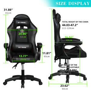 Ergonomic Gaming Chair, Comfortable Swivel Computer Chair, Adjustable Gamer Chair, Desk Chair - Image 9
