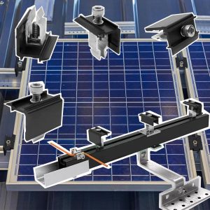 4pcs Edge Clamp for Roof Mounts, Solar Panels End Clamp Balcony Power Station 30 mm - Image 4