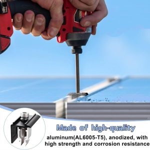 4pcs Edge Clamp for Roof Mounts, Solar Panels End Clamp Balcony Power Station 30 mm - Image 6