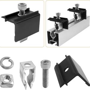 4pcs Edge Clamp for Roof Mounts, Solar Panels End Clamp Balcony Power Station 30 mm - Image 3