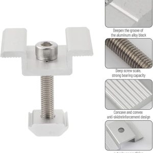 30mm Solar Panel Mid Clamps Bracket 4pcs , Wide Photovoltaic Mounting Bracket 4pcs - Image 3