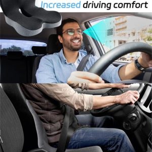 Memory Foam Seat Cushion with Ergonomic Back Support - Image 6