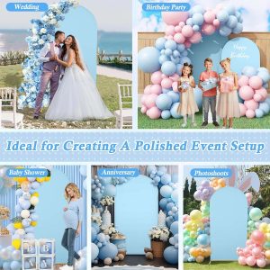 Blue Arch Cover Spandex Arch Backdrop Cover 6/6.6/7.2FT - Image 6