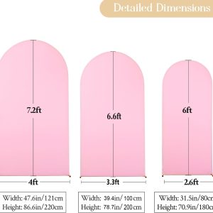 Pink Arch Cover Spandex Arch Backdrop Cover 6/6.6/7.2FT - Image 3