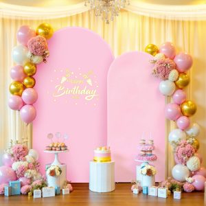 Pink Arch Cover Spandex Arch Backdrop Cover 6/6.6/7.2FT - Image 5