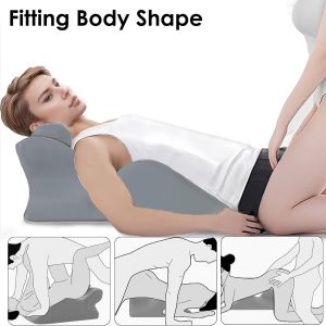 Ergonomic Face Down Prone Pillow - Memory Foam Wedge for Stomach Sleeping, Reading & Neck Pain Relief - Image 9