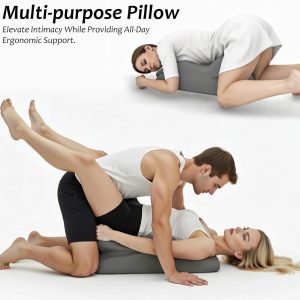 Ergonomic Face Down Prone Pillow - Memory Foam Wedge for Stomach Sleeping, Reading & Neck Pain Relief - Image 10