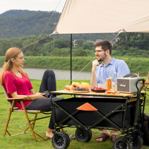Folding Wagon Cart,  Large Capacity Foldable Beach Wagon - Image 10