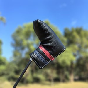 Golf Club Headcovers, PU Leather Driver Fairway Woods Hybrid Cover, Putter Head Cover - Black - Image 6