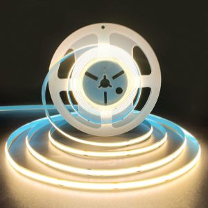 COB LED Strip Lights DC 12V 5M - Warm White/White - Image 6