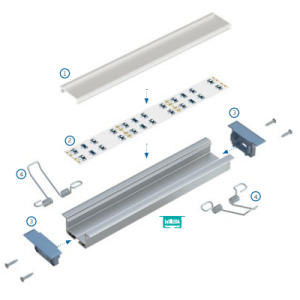 3m LED Stripe Light Aluminium Channel 12mm*10mm, Recessed Aluminium Profile for Light Stripe - Image 5