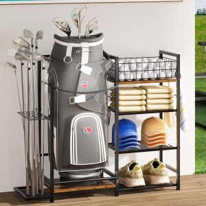 Golf Storage Organizer , Golf Bag Holder Club Organizer Rack - Image 1