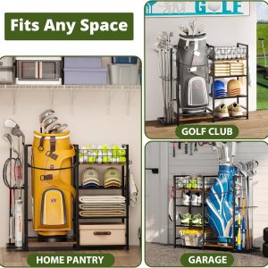 Golf Storage Organizer , Golf Bag Holder Club Organizer Rack - Image 5