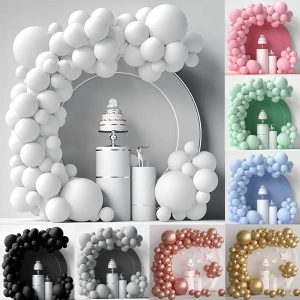 Balloons 87 pcs White Balloons Garland Arch Kit - Image 1